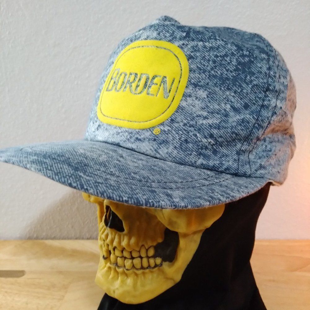 Vintage 90s Borden Denim Snap Back Hat - Picture 2 of 10